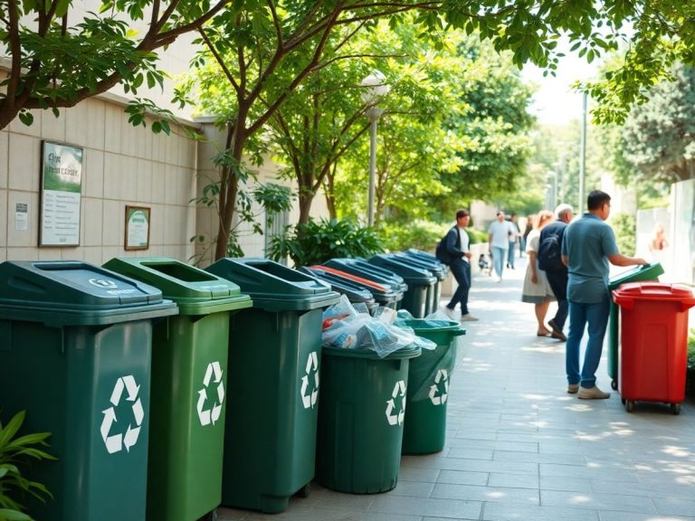 Colectarea deseurilor intr-un mediu curat si verde.